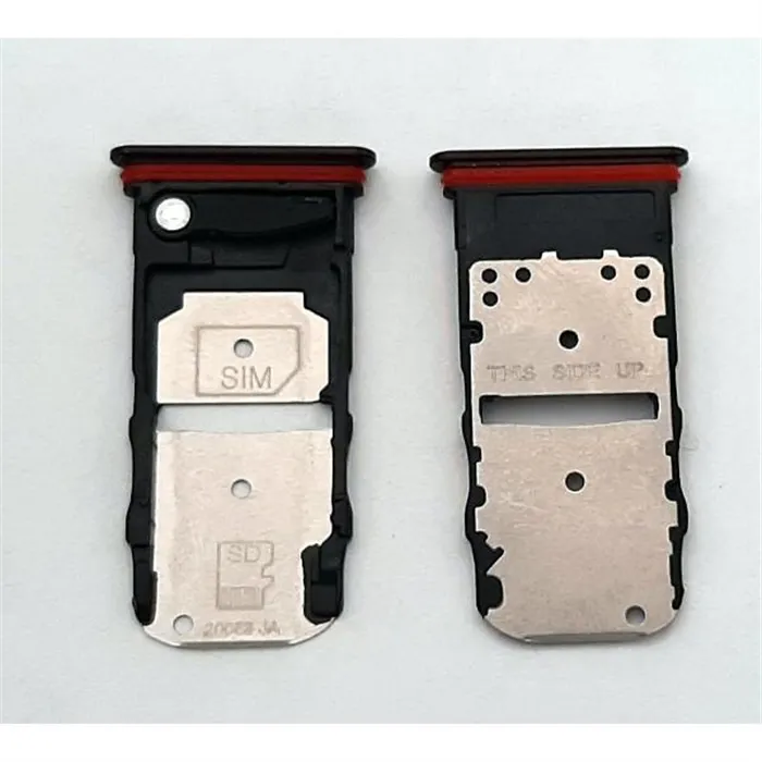 Soporte o bandeja dual sim negra para Motorola Moto Edge calidad premium