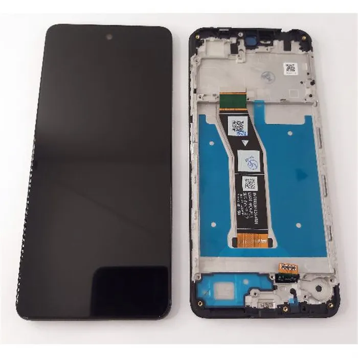 Pantalla Lcd mas tactil negro con marco negro para Motorola Moto G04 calidad premium