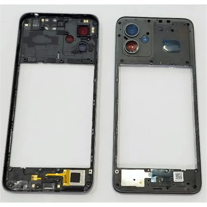 Carcasa o marco central gris para Motorola Moto G04 