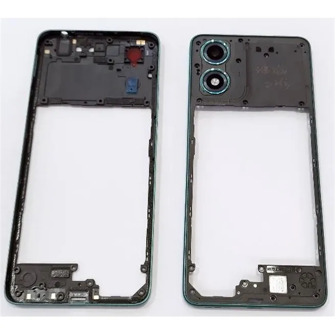 Carcasa o marco central verde para Motorola Moto G04