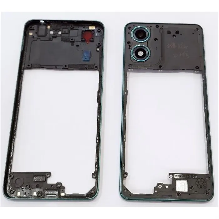 Carcasa o marco central verde para Motorola Moto G04