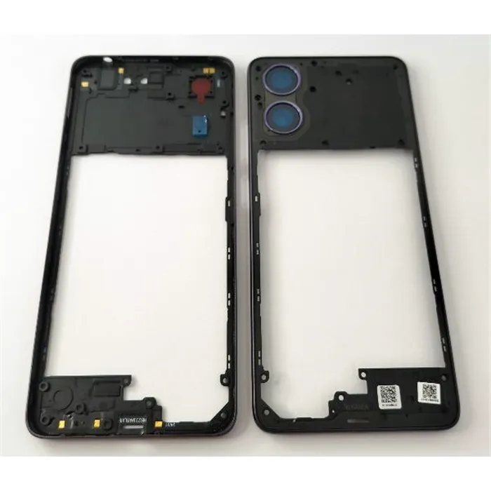 Carcasa o marco central negro para Motorola Moto G04 