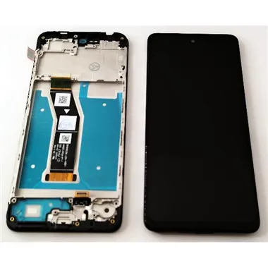 Pantalla lcd para Motorola Moto G04s mas tactil negro con marco negro calidad premium