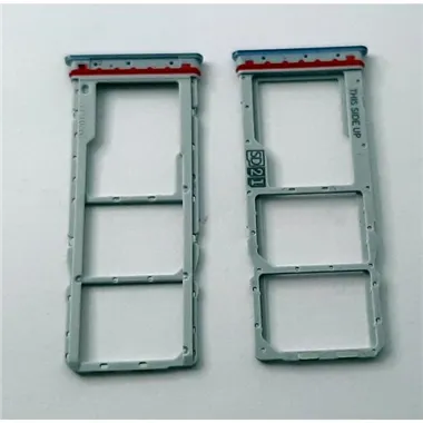 Soporte o bandeja dual sim azul claro para Motorola Moto G14 XT2341-2 calidad premium