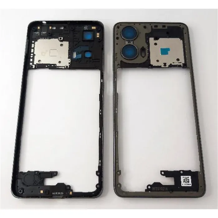 Carcasa central o marco negro para Motorola Moto G24 4G calidad premium