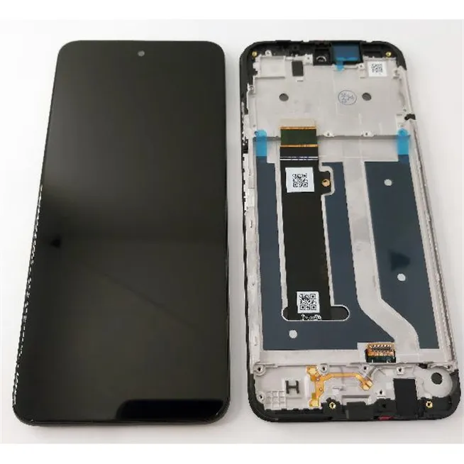 Pantalla lcd mas tactil negro con marco negro para Motorola Moto G34 calidad premium