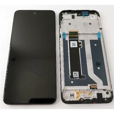 Pantalla lcd mas tactil negro con marco negro para Motorola Moto G34 calidad premium