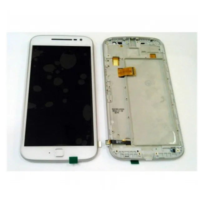 Motorola Moto G4 plus xt1642 pantalla lcd + tactil blanco + marco premium