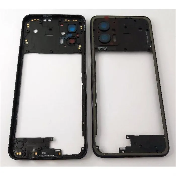 Carcasa trasera o marco negro para Motorola Moto G53 5G 