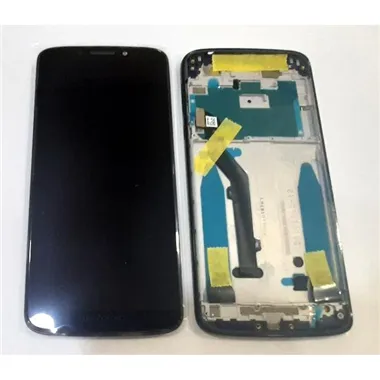 Pantalla lcd para Motorola Moto G6 Play XT1922 5D68C10049RR mas tactil negro + marco Service Pack Premium