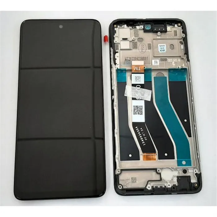 Pantalla lcd para Motorola Moto G62 5D68C20934 mas tactil negro mas marco negro Service Pack