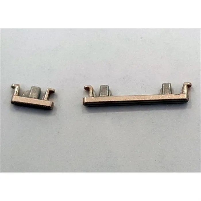 Set 2 botones dorados para Motorola Moto G7 Play XT1952 XT1952-1 XT1952DL calidad premium