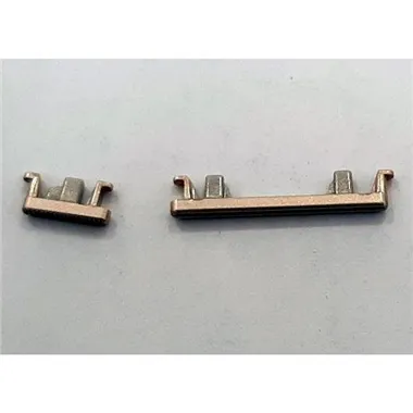 Set 2 botones dorados para Motorola Moto G7 Play XT1952 XT1952-1 XT1952DL calidad premium