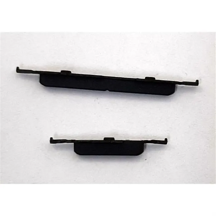 Set 2 botones negros para Motorola Moto G72 XT2255-1 calidad premium