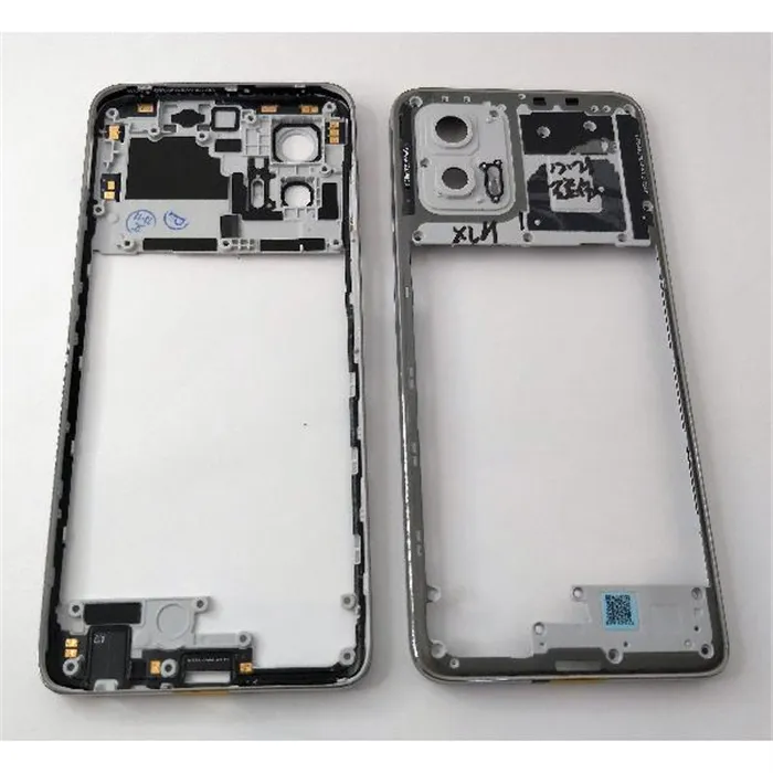 Carcasa trasera o marco plata para Motorola Moto G73 5G calidad premium