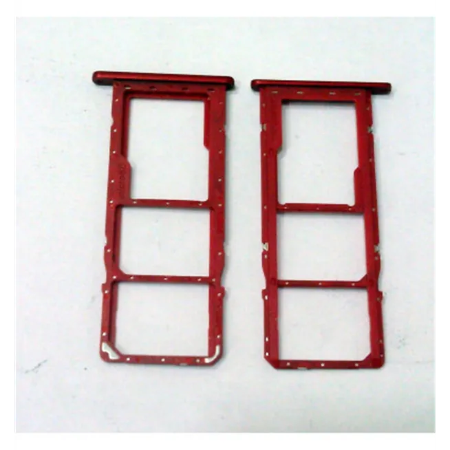 Soporte dual sim rojo para Motorola Moto G8 Calidad Premium