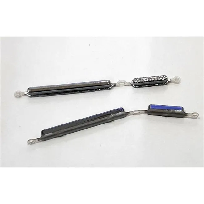 Set 2 botones plata para Motorola moto g8 calidad premium