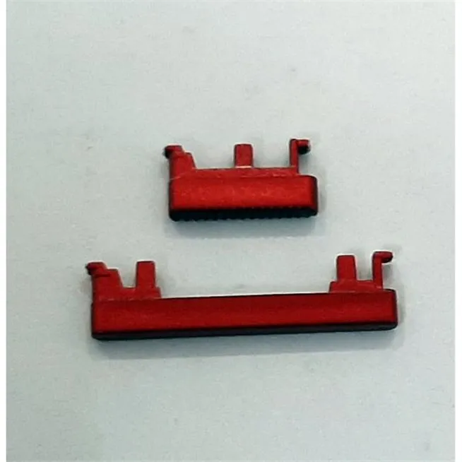 Set 2 botones rojos para Motorola Moto G8 Play calidad premium