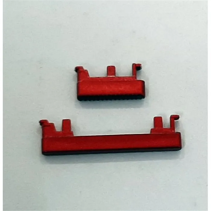 Set 2 botones rojos para Motorola Moto G8 Play calidad premium