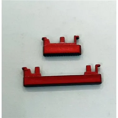 Set 2 botones rojos para Motorola Moto G8 Play calidad premium