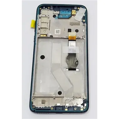 Pantalla lcd para Motorola Moto G8 Power mas tactil negro con marco azul 5D68C16143 Service Pack