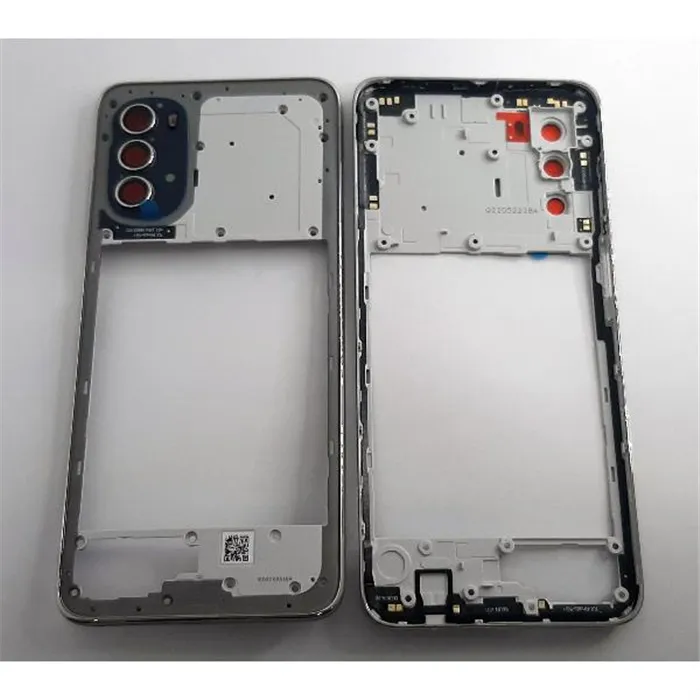 Carcasa trasera o marco plata para Motorola Moto G82 XT2225 calidad premium