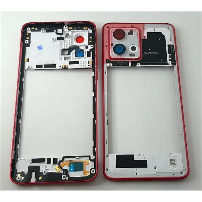 Carcasa trasera o marco trasero rojo para Motorola Moto G84 5G calidad premium