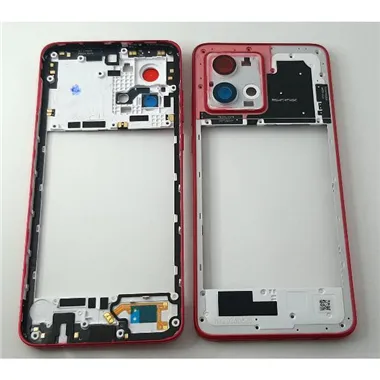 Carcasa trasera o marco trasero rojo para Motorola Moto G84 5G calidad premium