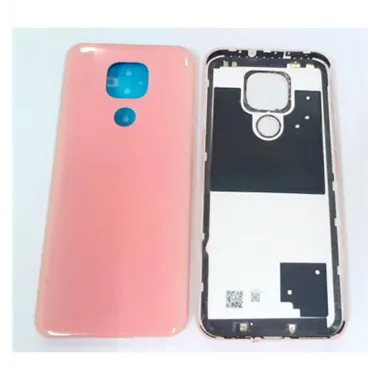 Tapa trasera o tapa bateria rosa para Motorola Moto G9 Play