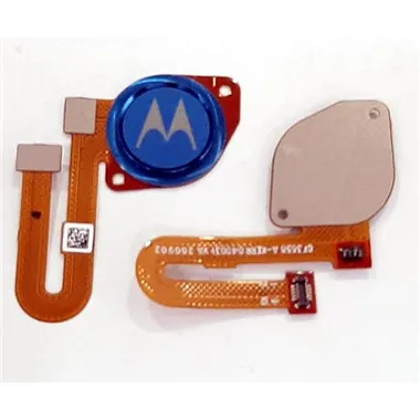 Flex boton home azul claro para Motorola Moto G9 Play calidad premium
