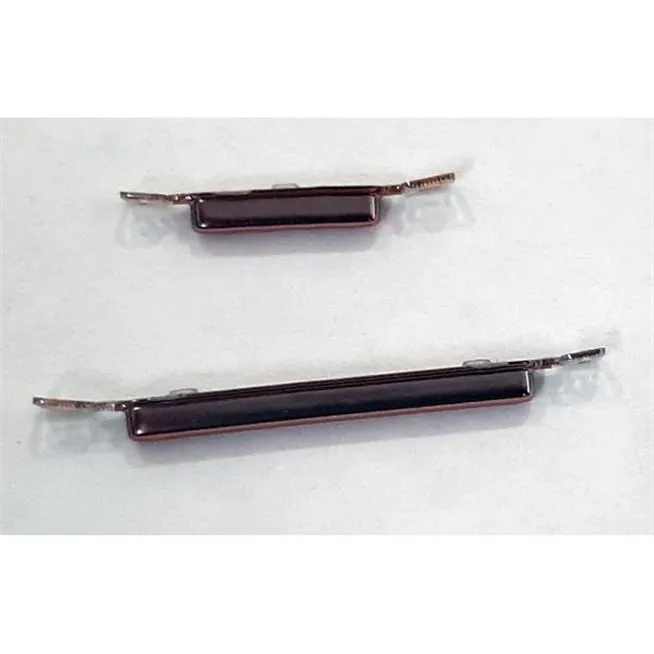Set 2 botones dorados para Motorola Moto G9 Plus calidad premium