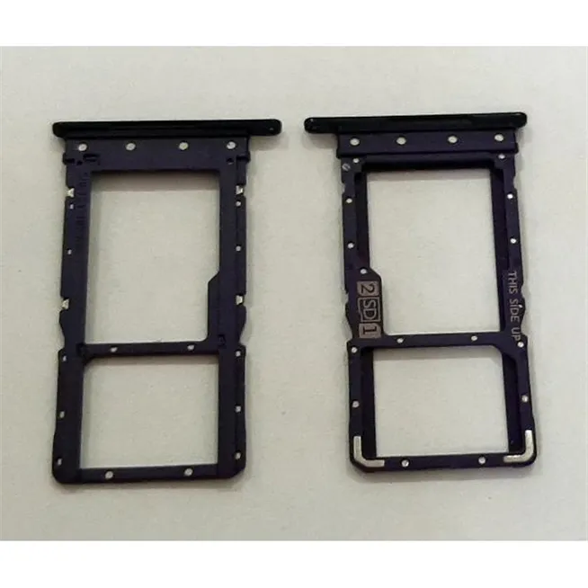Soporte o bandeja dual sim purpura para Motorola Moto G9 Plus calidad premium