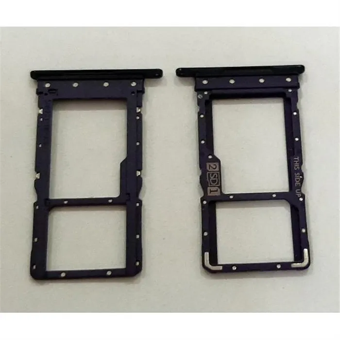 Soporte o bandeja dual sim purpura para Motorola Moto G9 Plus calidad premium