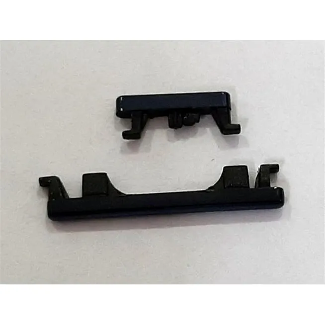 Set 2 botones negros para Motorola Moto One Action XT2013 calidad premium