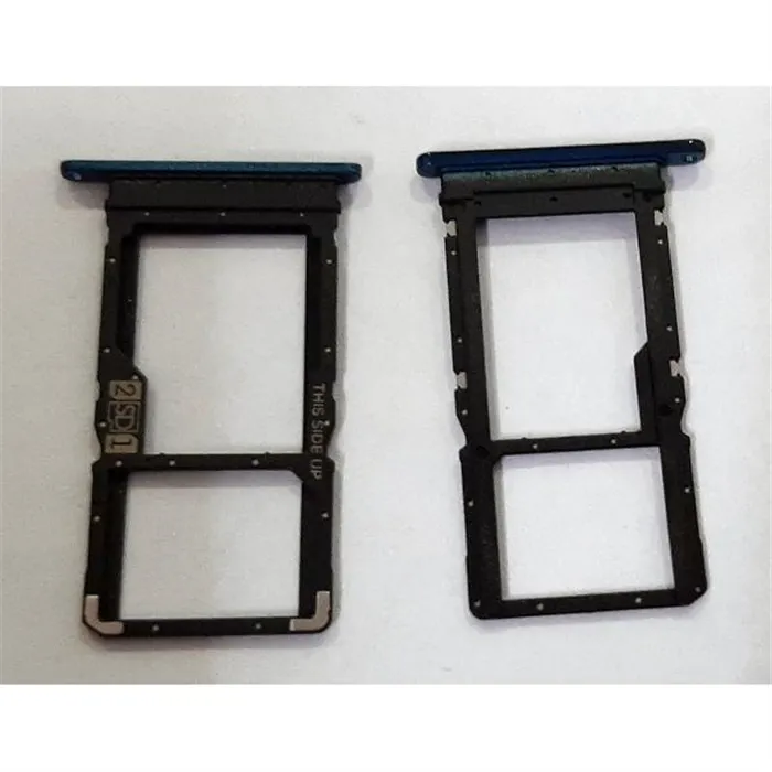 Soporte o bandeja sim azul para Motorola Moto One Fusion Plus calidad premium