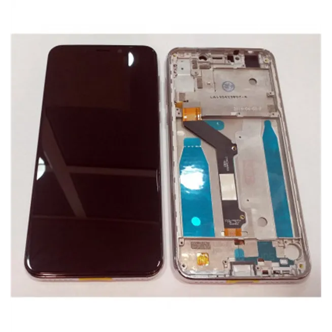 Pantalla lcd para Motorola Moto One P30 Play xt1941 mas tactil negro mas marco plata xt1941-1 xt1941-3 xt1941-4