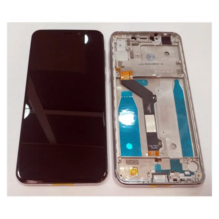 Pantalla lcd para Motorola Moto One P30 Play xt1941 mas tactil negro mas marco plata xt1941-1 xt1941-3 xt1941-4