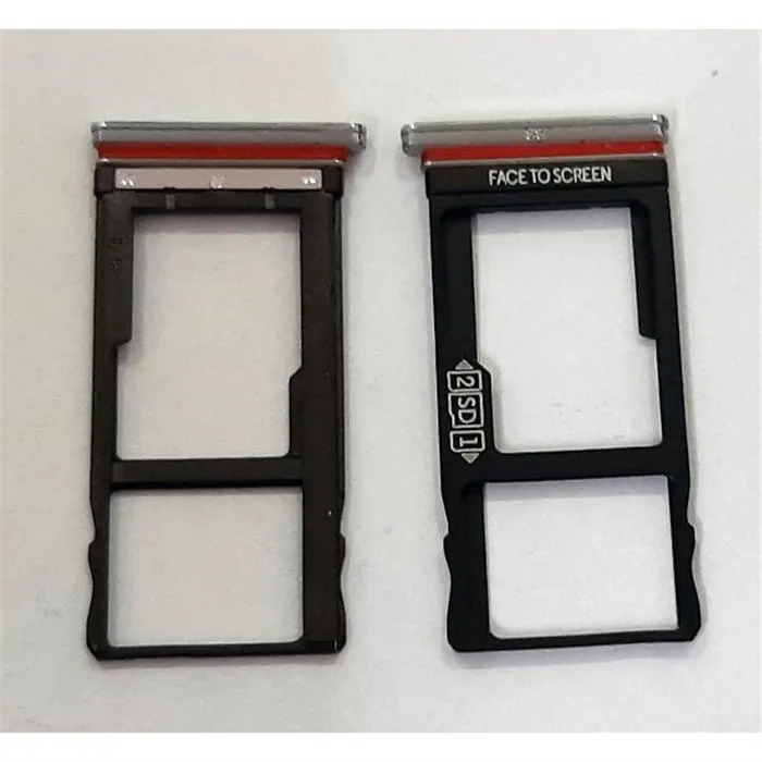 Soporte o bandeja dual SIM plata para Motorola Moto One Vision Moto P50 XT1970 calidad premium
