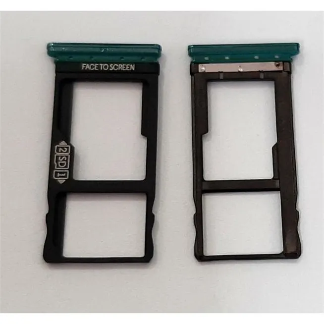 Soporte o bandeja SIM verde para Motorola Moto One Vision Moto P50 XT1970 calidad premium