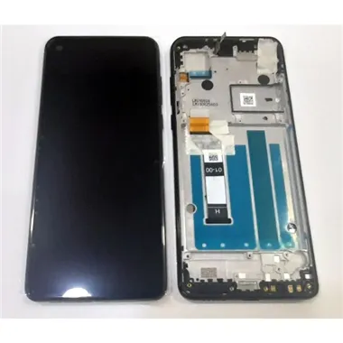 Pantalla lcd para Motorola Moto One Vision P50 XT1970 mas tactil negro mas marco negro Service Pack Premium
