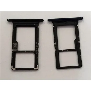 Soporte o bandeja dual sim azul para Motorola Moto One Hyper calidad premium