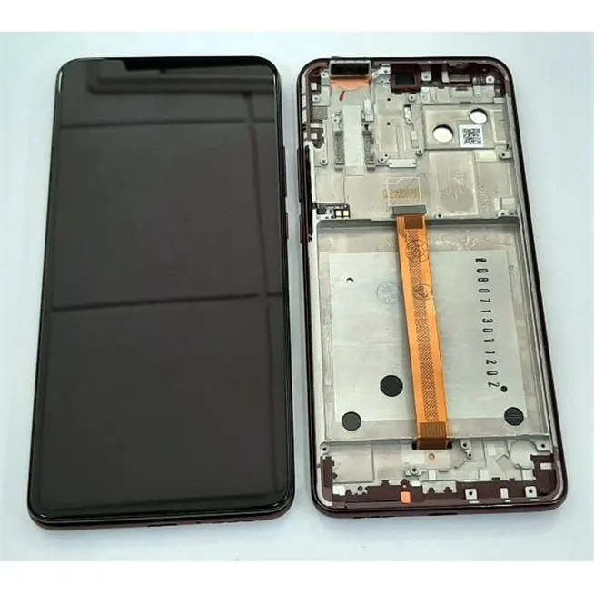 Pantalla lcd para Motorola Moto One Hyper mas tactil negro mas marco purpura calidad premium