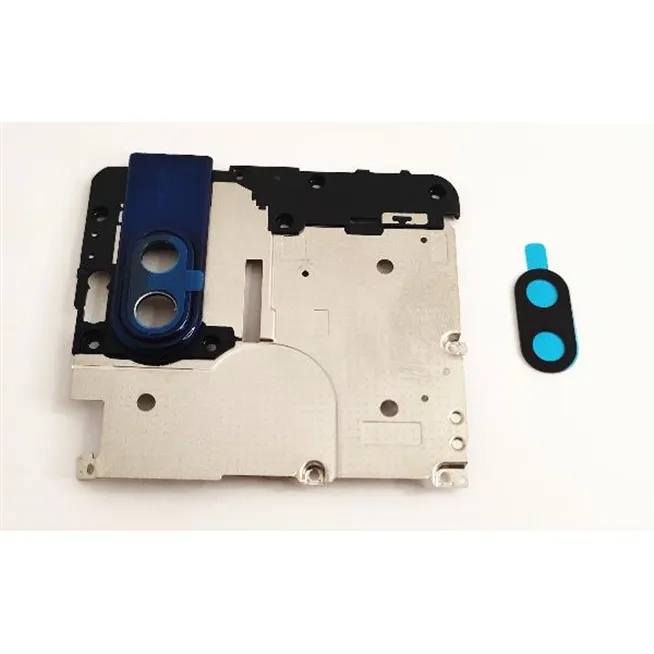 Carcasa sujecion mas cubierta camara negra para Motorola One Hyper calidad premium