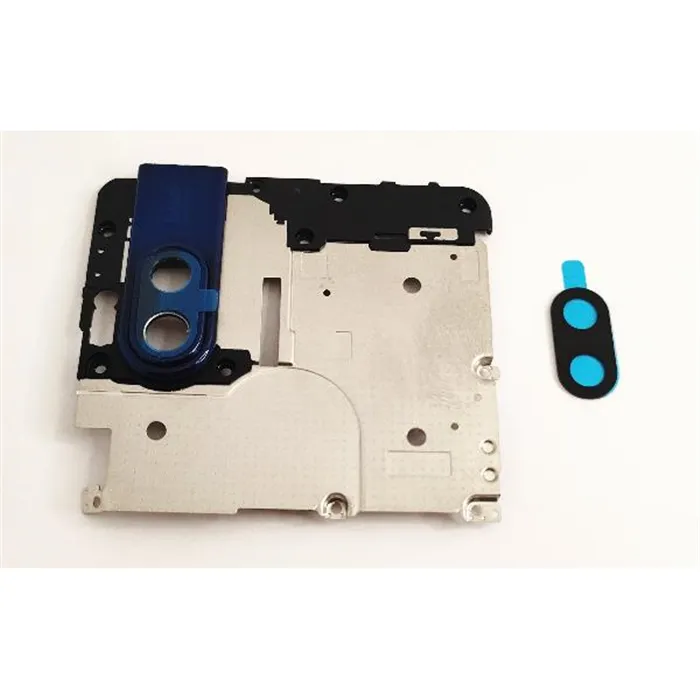 Carcasa sujecion mas cubierta camara negra para Motorola One Hyper calidad premium