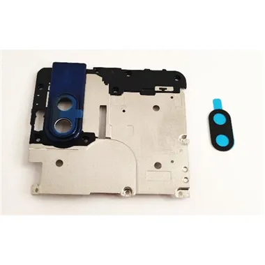Carcasa sujecion mas cubierta camara negra para Motorola One Hyper calidad premium