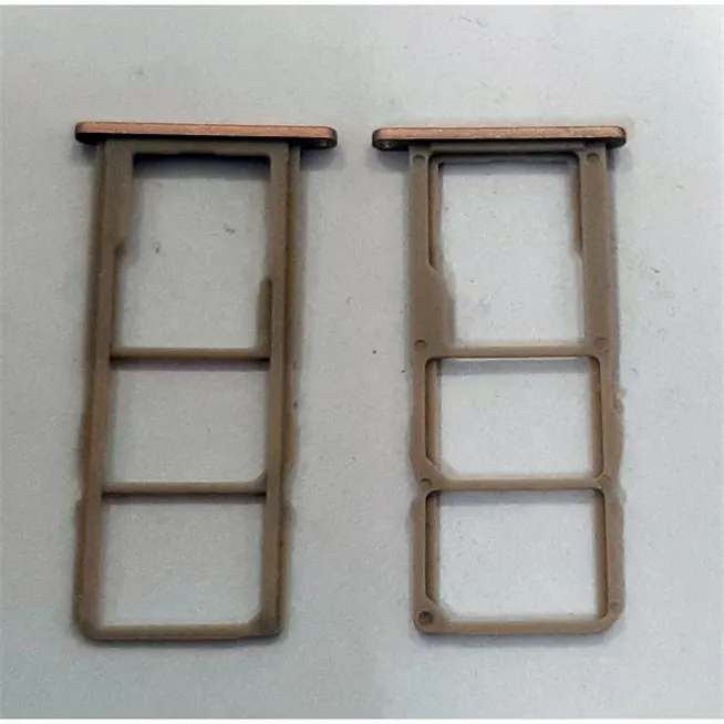 Soporte o bandeja dual sim dorado para Nokia 2.2 calidad premium