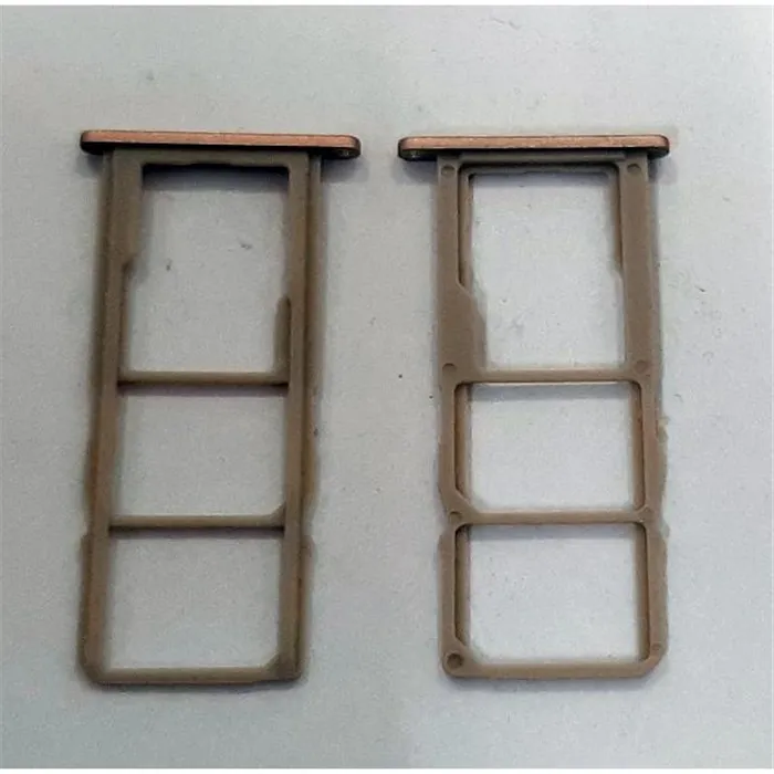 Soporte o bandeja dual sim dorado para Nokia 2.2 calidad premium