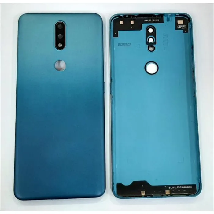 Tapa trasera o tapa bateria azul para Nokia 2.4 mas cubierta camara