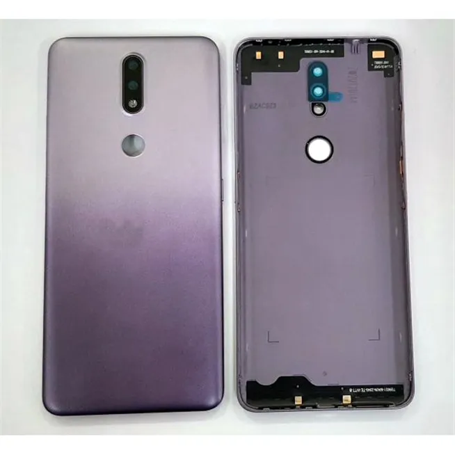 Tapa trasera o tapa bateria purpura para Nokia 2.4 mas cubierta camara