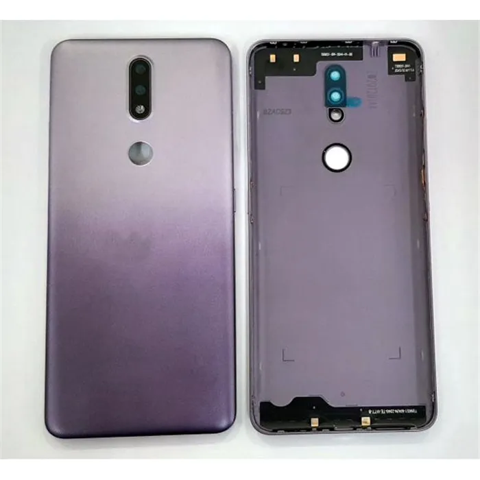 Tapa trasera o tapa bateria purpura para Nokia 2.4 mas cubierta camara
